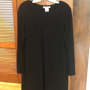 NWOT TALBOTS BLACK SWEATER DRESS